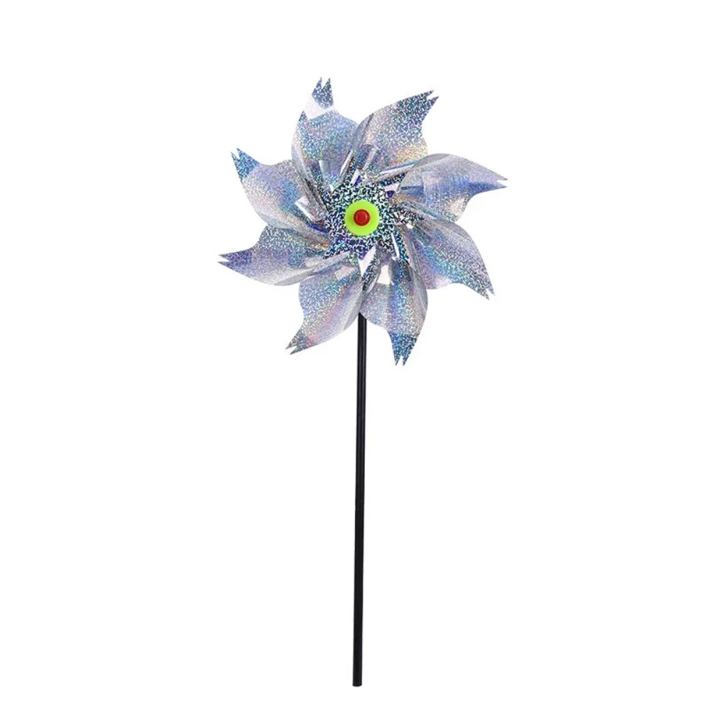 Sparkly Bird Repeller Pinwheels Anti Birds Orchard Protection Reflective Pinwheel Driving Windmill Weatherproof Windmill Spinner