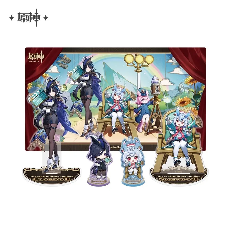 

Game Genshin Impact Official Genuine Product Teyvat Snapshots Series Theme Accessories Halloween Christmas DIY 3D Gifts Cosplay