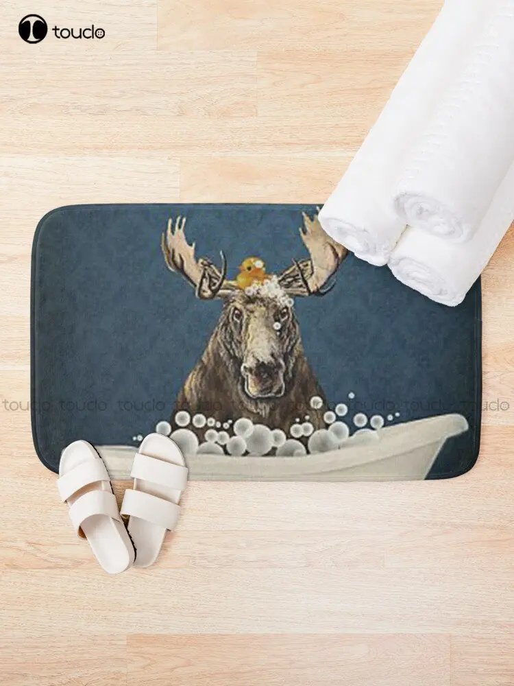 Black Moose Co Soap Bath Hooves Days Bath Mat Soft Bathmat Poster Bathmat