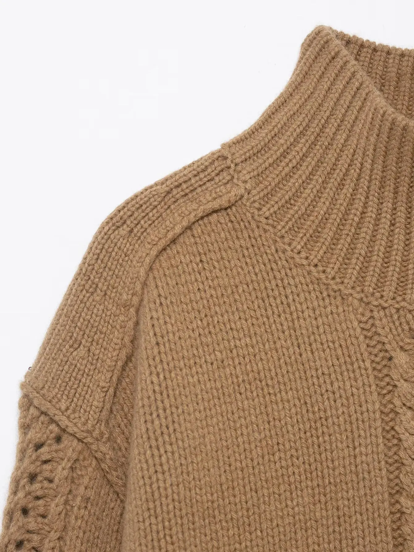 2025 maglione coreano autunno e inverno nuovo maglione sciolto a collo alto da donna moda retrò maglione pigro versatile