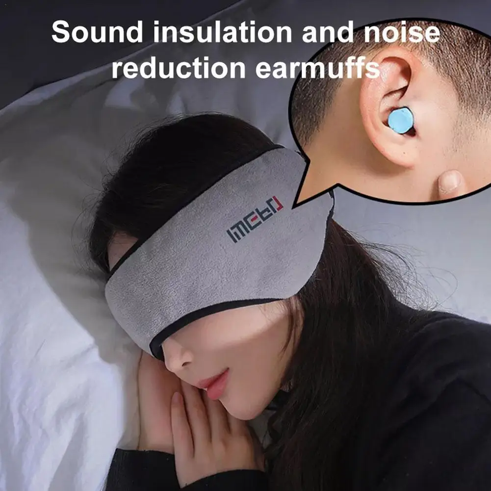 Earmuff Sleep Mask Plush Cute Dream Sleeping Mask Eyemuff Eye Cover For Women Warm Relax Plush Blindfold Cotton Eyes Bandage