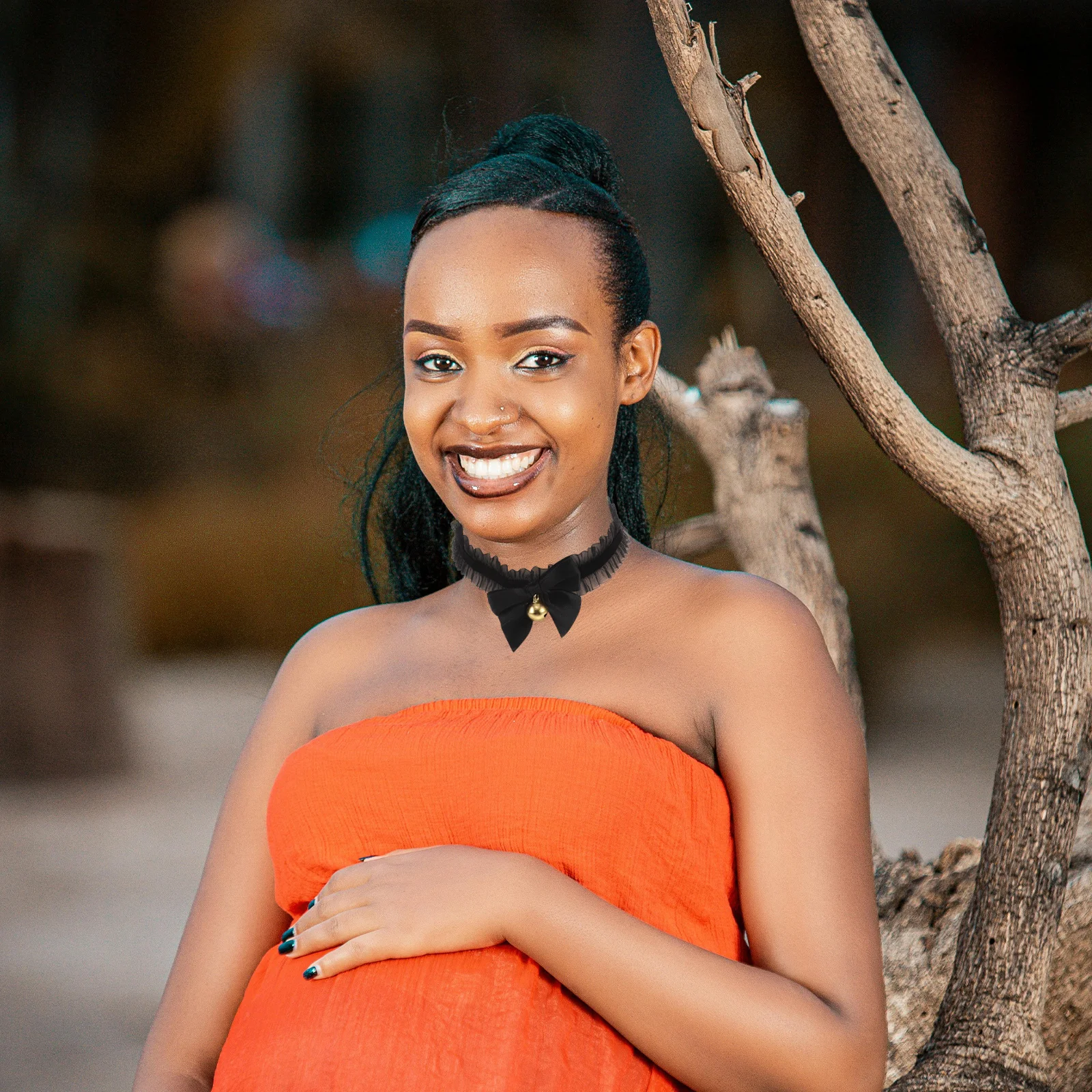 Bowknot Spitze Lolita Glocke Halsband Elegante Cosplay Halskette Hals Zubehör Retro Glocke Schmuck Frauen Choke Kragen für Frauen