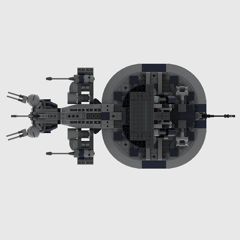 SF映画宇宙輸送シリーズMOC- 198008   HTP 機械化突撃フライヤーモデルビルディングブロック組み立てられた子供のおもちゃレンガ