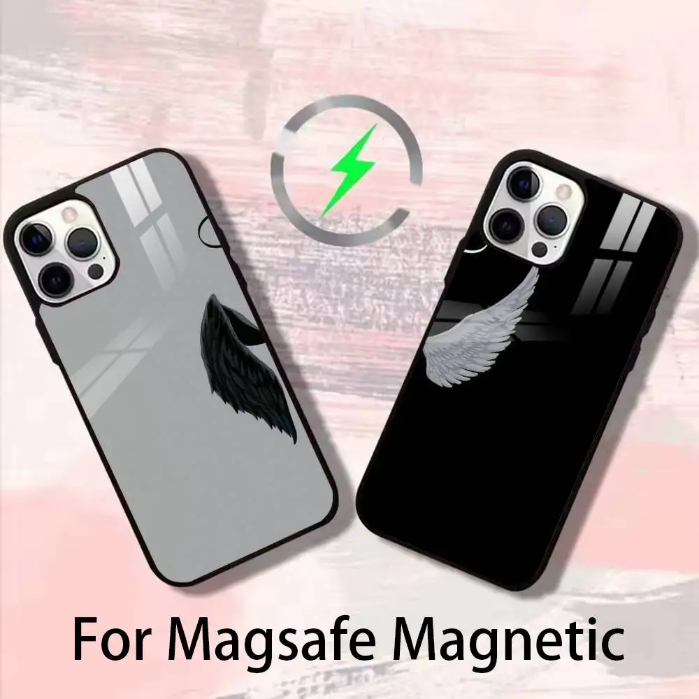 

couple avatar Phone Case For iPhone 17,16,15,14,13,12,Plus,Pro,Max For Magsafe Magnetic Wireless Charge