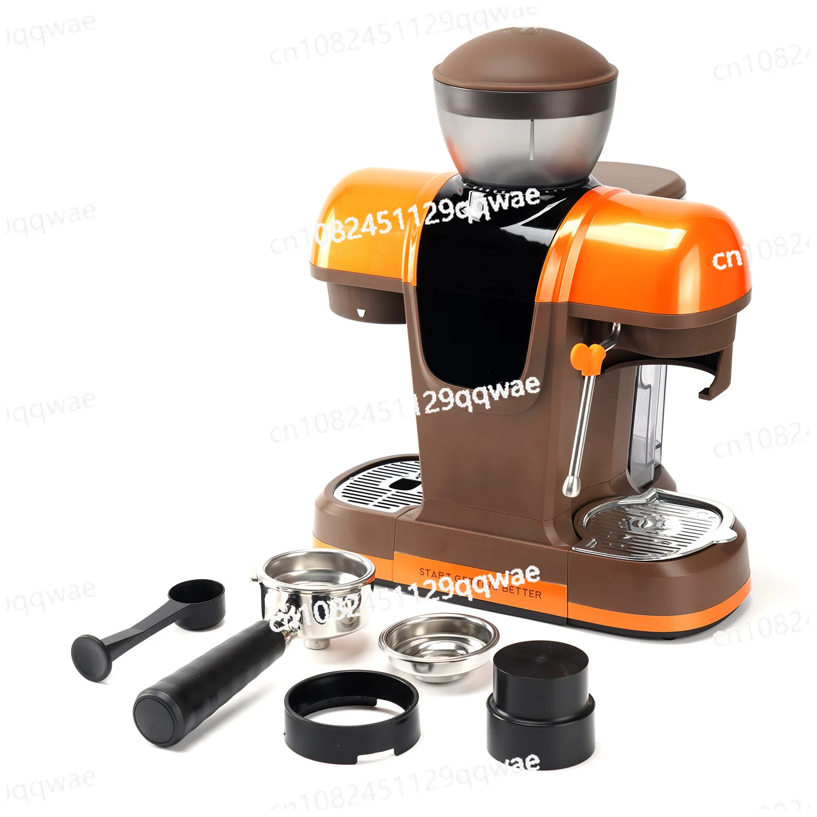 

Integrated Italian commercial coffee machine with milk foaming function Grinding small household semi-automatic coffee machine