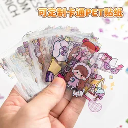 100pcs Waterproof Handbook Kawaii Stickers Decor Diary Stickers DIY Cute Guka Stickers Korean Stationery