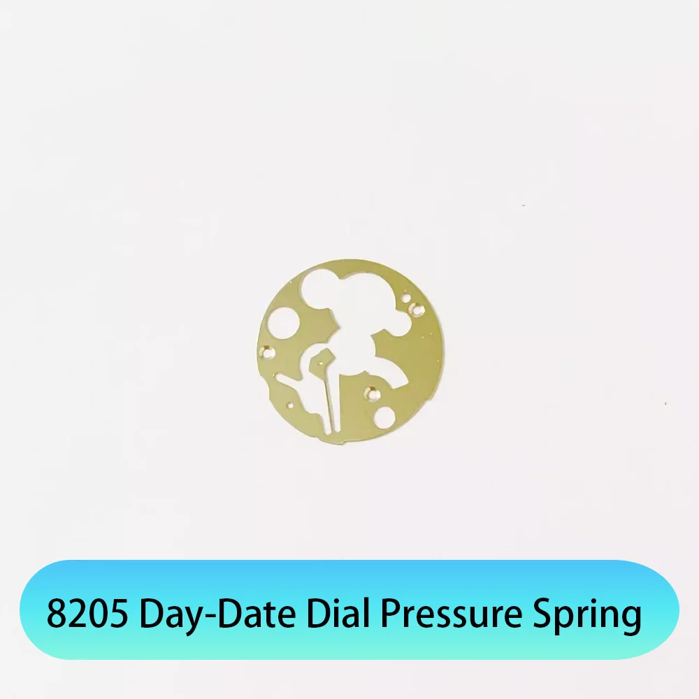 Watch Accessories Suitable for 8205 Movement Day-Date Dial Pressure Spring Watch Repair Parts