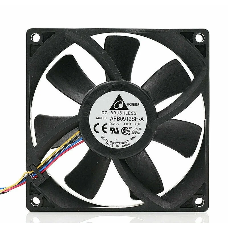 MY 1PC For DELTA AFB0912SH-A 9225 12V 1.00A 4-wire PWM speed regulation chassis fan