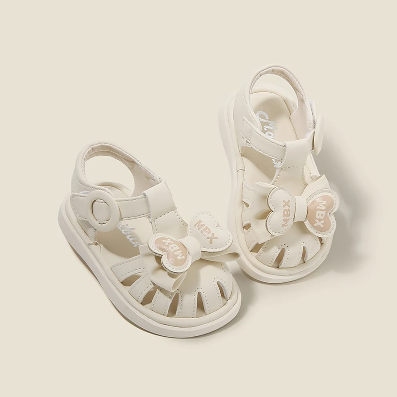 

Summer new sandals for baby girl learning to walk shoes Korean version of the princess bow children's shoes