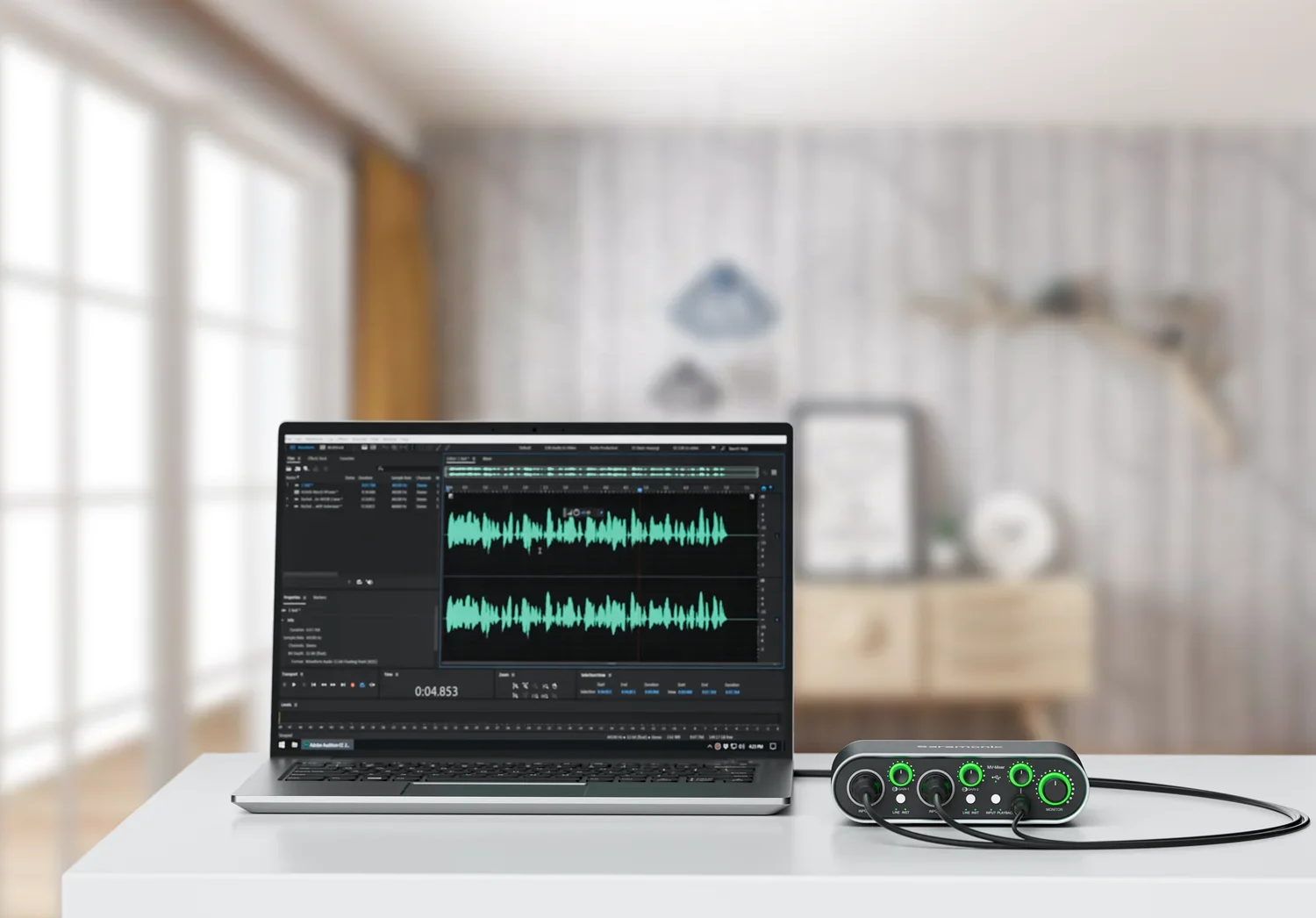 Saramonic MV-Mixer Dual-channel USB Audio Interface for Singers Guitarists Musicians Podcasters Producers