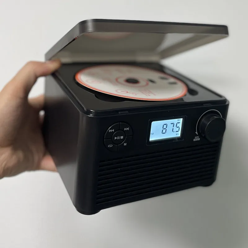 

Rechargeable Sound Box Portable Bluetooth Speakers MP3 CD Player with FM Radio Support USB Drive TF Card Headphones CD Boomboxs