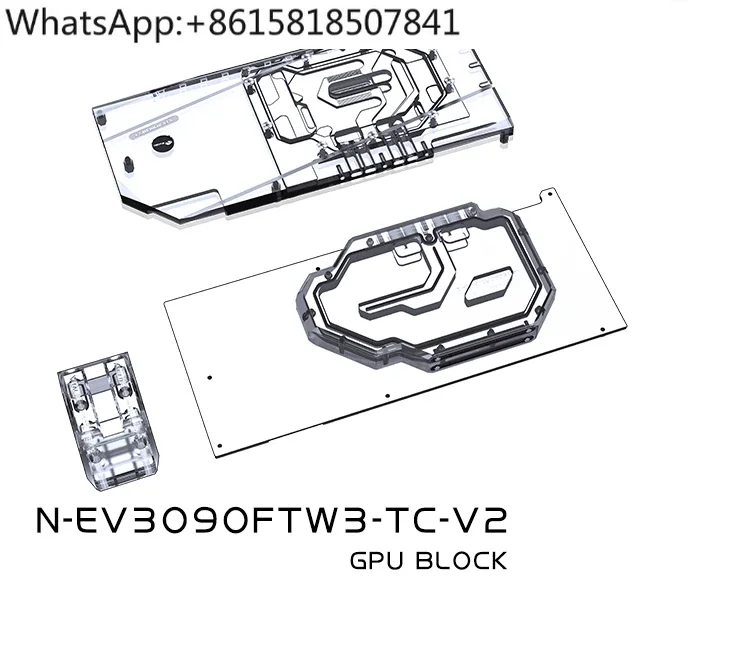 N-EV3090FTW3-TC-V2 graphics card backplane graphics memory water cooling head EVGA RTX3090 FTW3