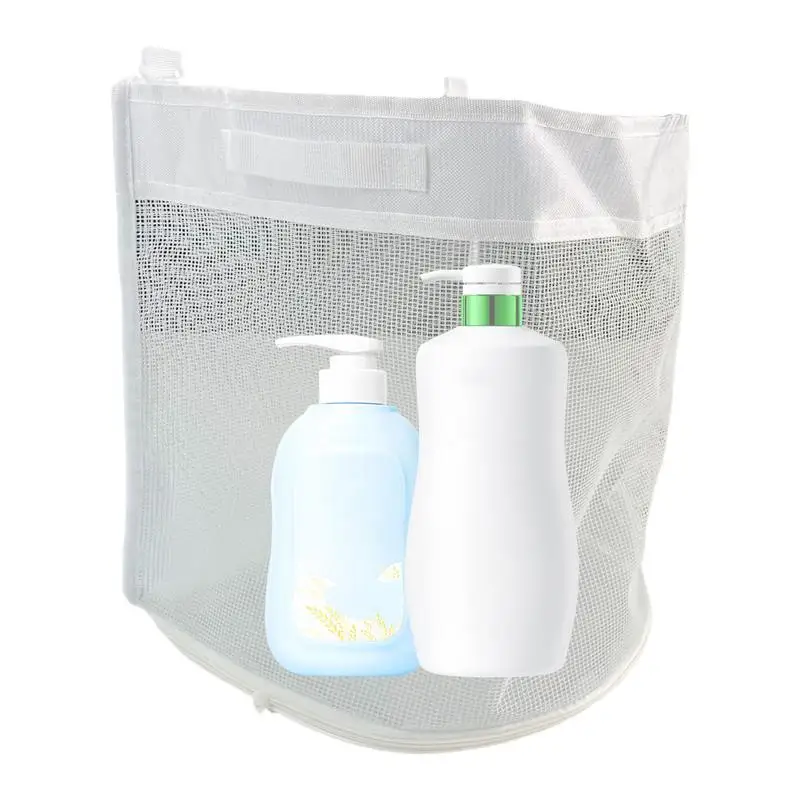 Bañera de baño, almacenamiento de juguetes a prueba de moldes, soporte para juguetes para bañera de bebé, cubo de baño a prueba de moho montado en la pared, cesta de ducha que ahorra espacio para