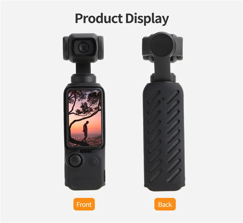 Silicone Protective Cover for DJI Pocket 3 Case Gimbal Camera Handle Anti-Scratch Protection Cap for Osmo Pocket 3 Accessories