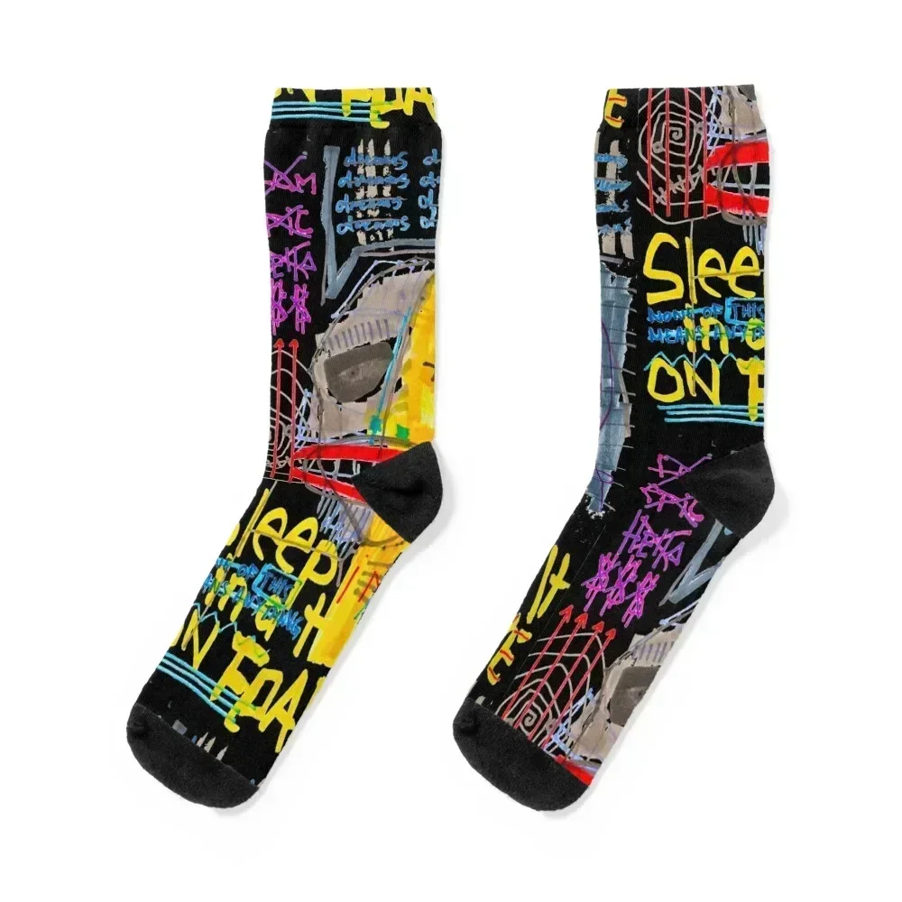 

Sleeping in a Hotel Built on Fear & Love Socks shoes short custom Stockings man Men's Socks Women's