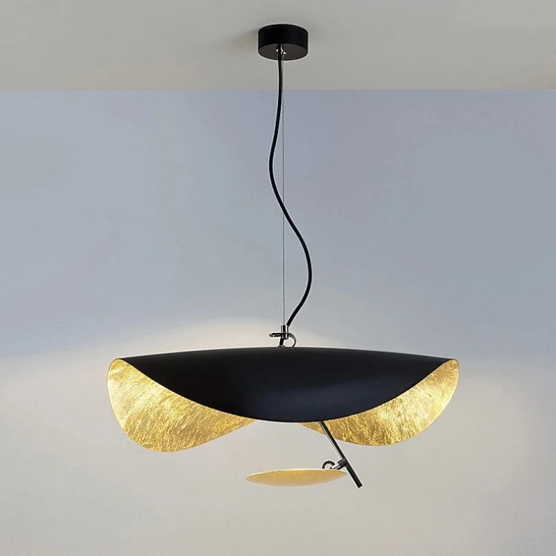 Lomin Lotus Leaf Pendant Light Flying Saucer Industrial Retro Design LED Light For Living Room Dining Room Home Decora Lights