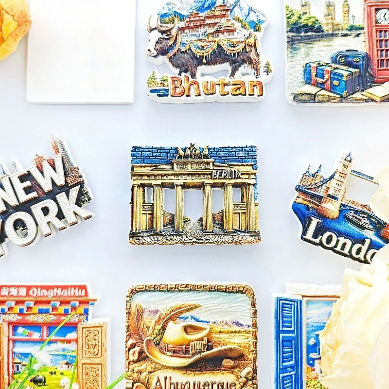 Berlin Germany Fridge Magnet - Iconic 3D City Landmark Souvenir Unique German Capital Gift for Travel & Modern Home Decor