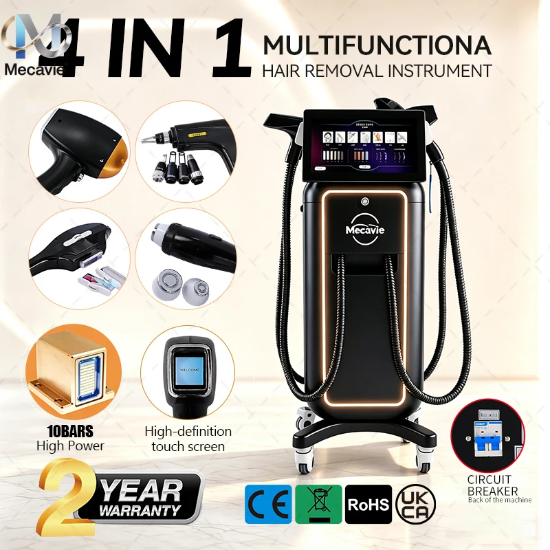 Máquina Láser de Diodo Soprano Titanium Ice Platinum de 4 Longitudes de Onda 4000W 755/808/1064nm para Depilación Indolora y Tratamiento de la Piel