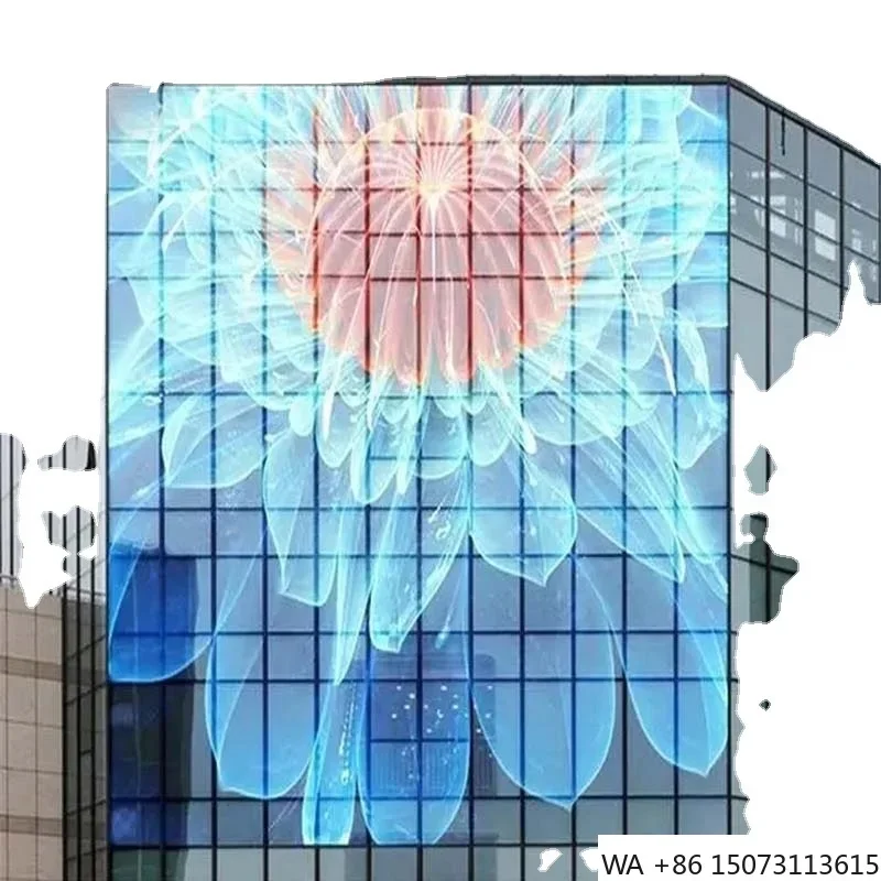 

P3.91 LED Video Wall Transparent Glass Screen for Store Shopping Center