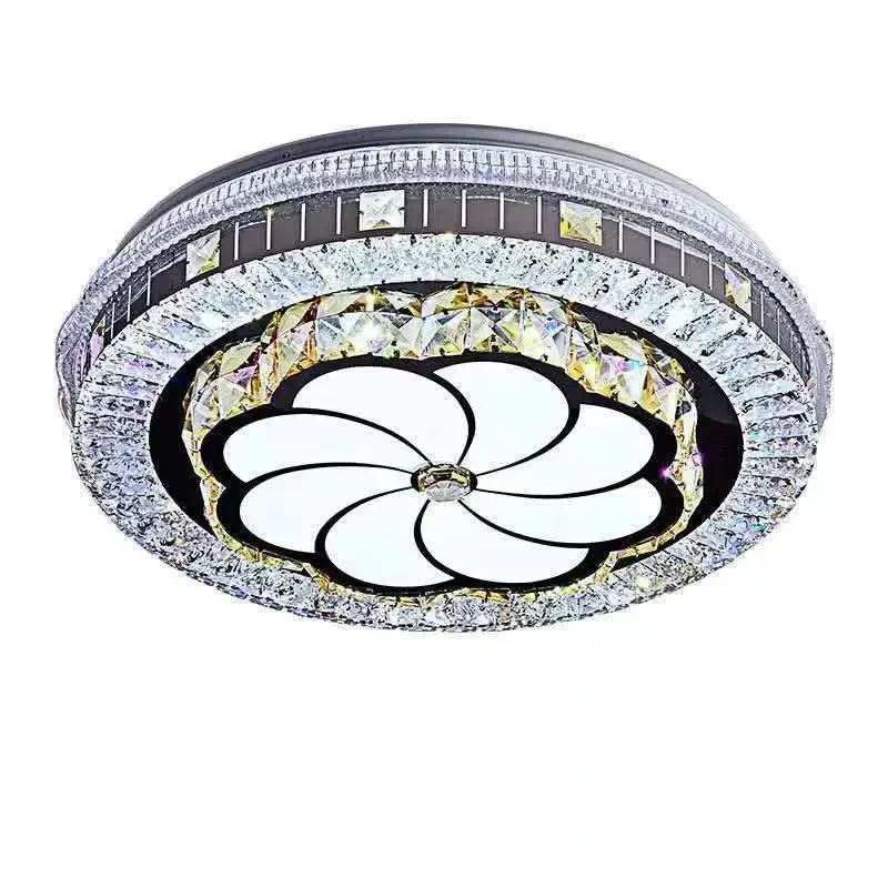 

Round Modern Ceiling Lamp Led Chips Crystal Home Decoration Lighting Luxury Minimalist Ceiling Chandelier Living Room Bedroom