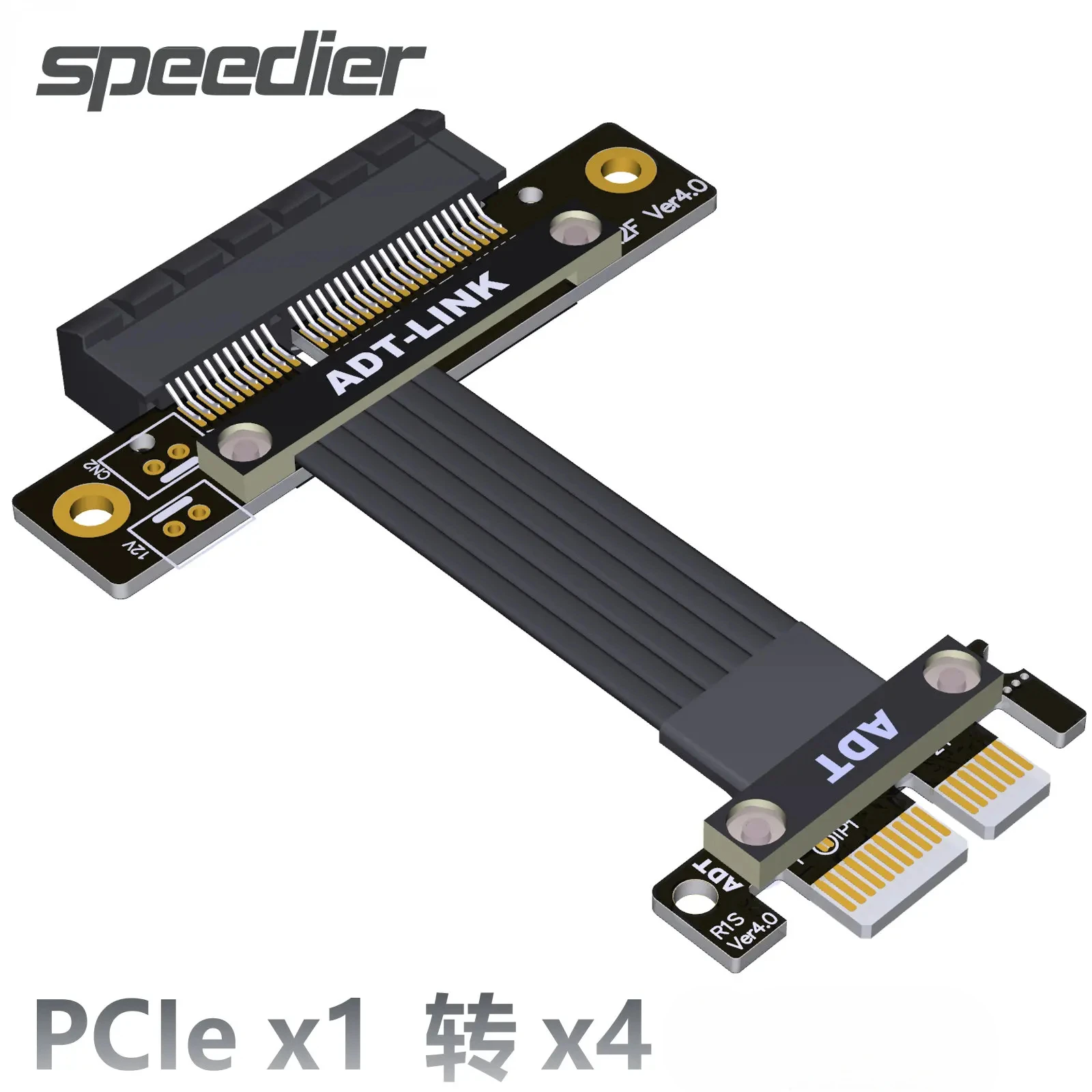 GEN 4.0 PCIe 4.0 PCI Riser 1X 4X PCI-E PCI E Riser PCI Express SSD LAN USB Riser Card PCIE 4.0 X1 To X4 Extension Cable ADT-Link