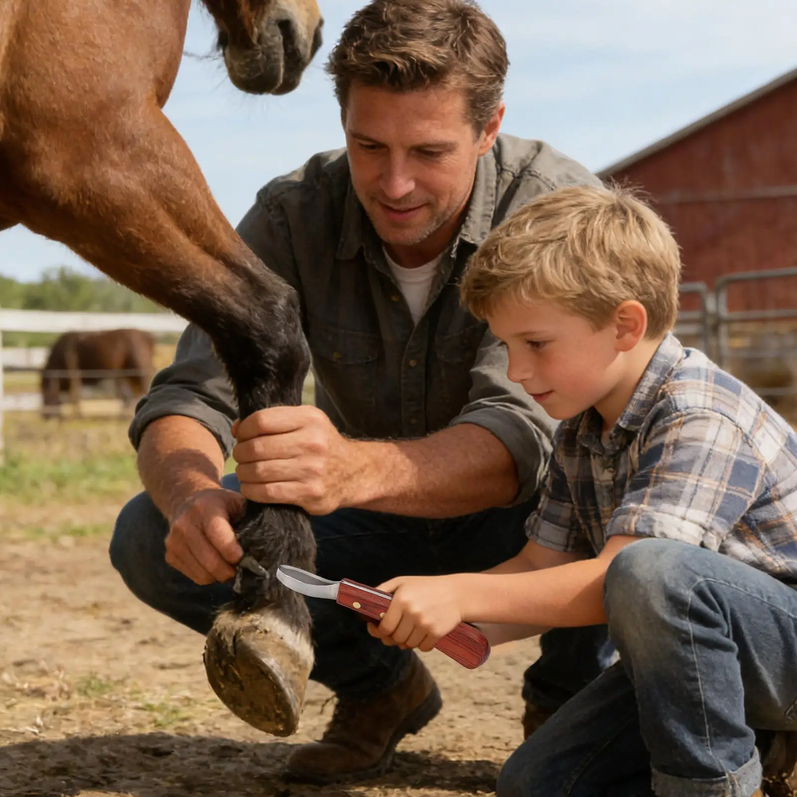 horses-hoof-tool-double-edged-ergonomic-equine-supplies-equine-care-hoof-trimming-hook-for-bathing-grooming-dairy-barn-farm