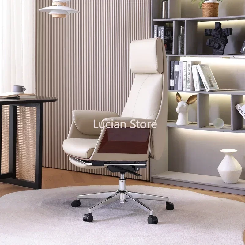 

Luxury Mobile Office Chairs Leather Swivel Computer Conference Desk Recliner Chairs Gaming Sillas Para Comedor Office Furniture