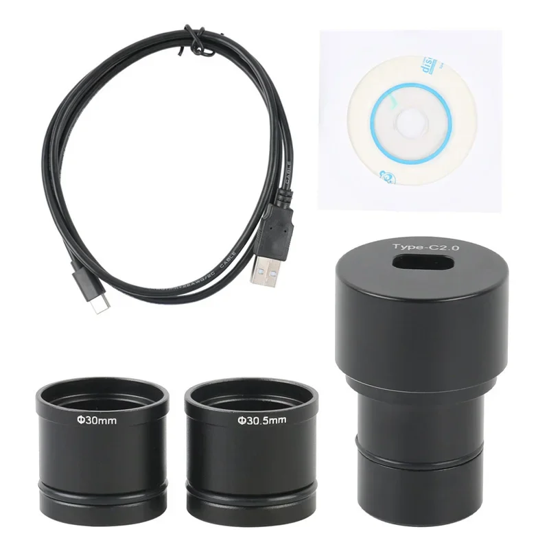 

5MP 8MP USB2.0 Microscope Camera Digital Electronic Eyepiece Free Driver High Resolution With 30mm 30.5mm Adaptrt Ring