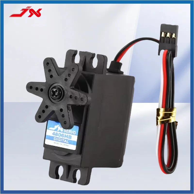 

JX Servo PDI-4806HB 6.21kg Plastic Gear Digital Servo Motor for 1/10 1/8 RC Car Boat Fixed Wing Truck Buggy Helicopter