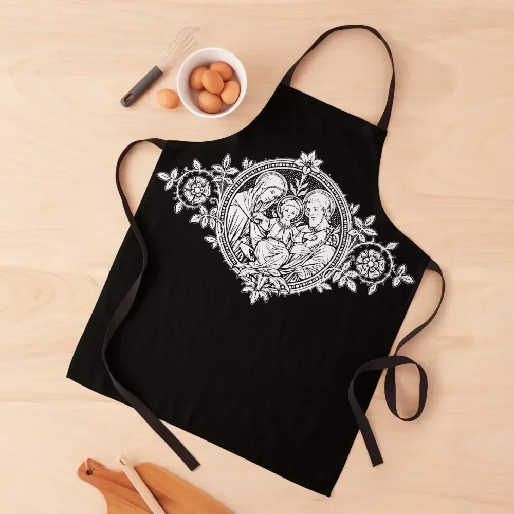 

Vintage Holy Family Apron Sexy Utensils For Kitchen For Man Kitchen Things For Home Apron