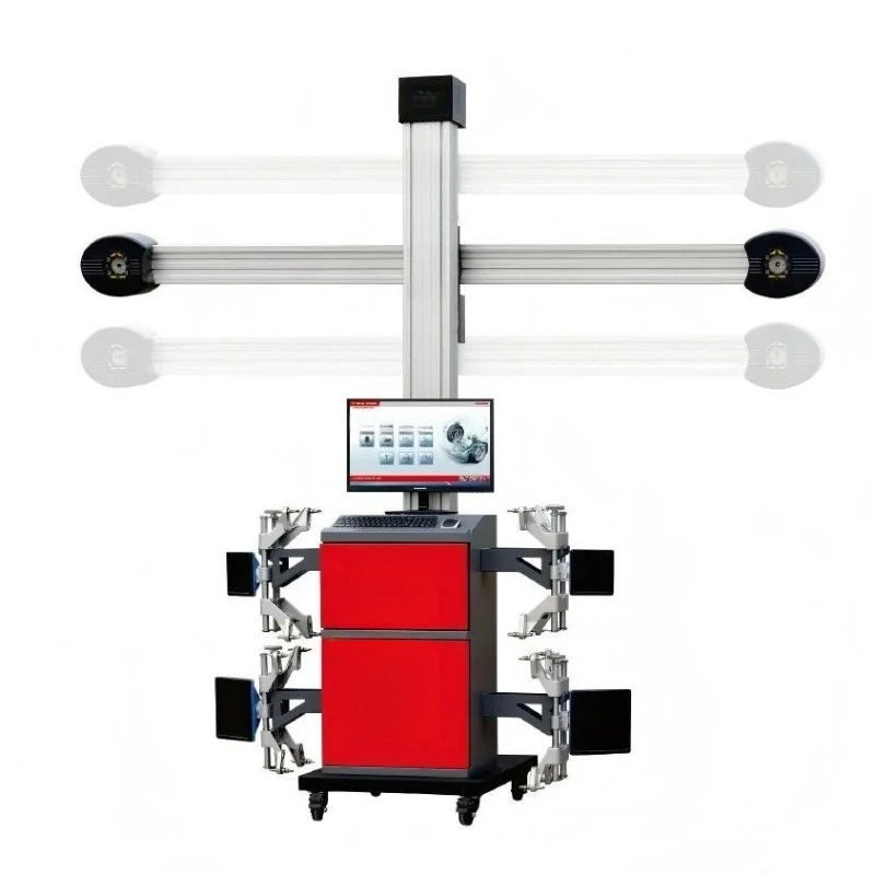 Four wheel aligner, mobile tire repair shop car aligner