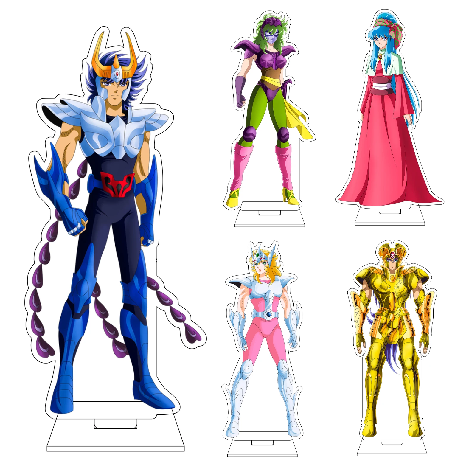 16CM Anime Saint Seiya Cosplay Acryl-Figur Ständerfigur Eden Haruto Ryuho Aquila Yuna Ornamente Geschenke