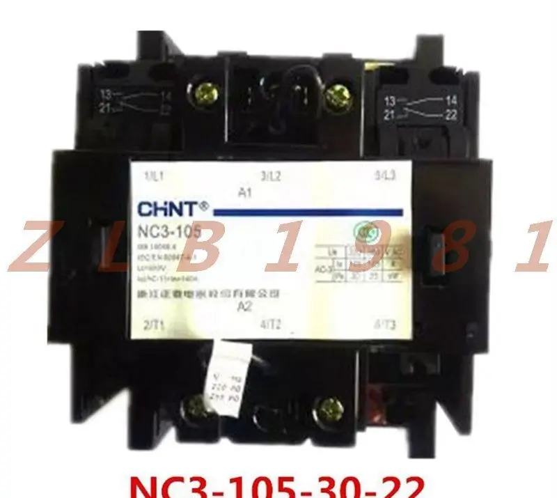 

ONE NEW- CHNT AC contactor NC3 CJ46 -105-30-22 220V 380V