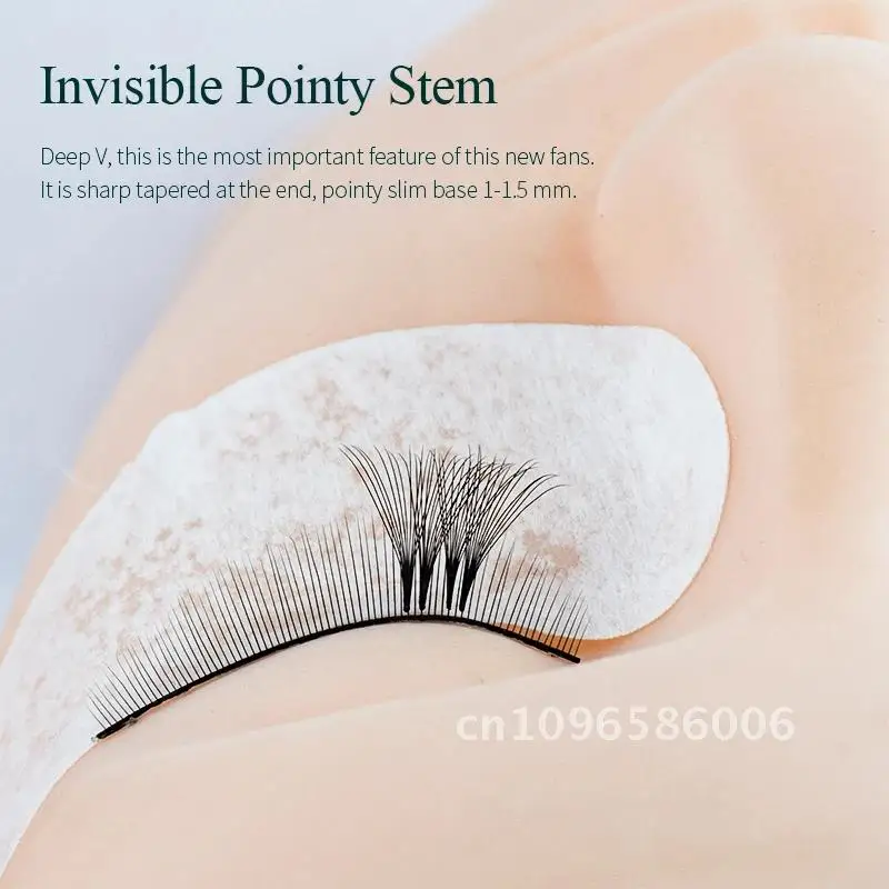 SONG LASHES Eyelash Fans 3D 4D 5D 6D 7D 8D حجم طويل مسبق الصنع Fasn Base0.03 سمك الجذع مدبب 0.05 تمديد