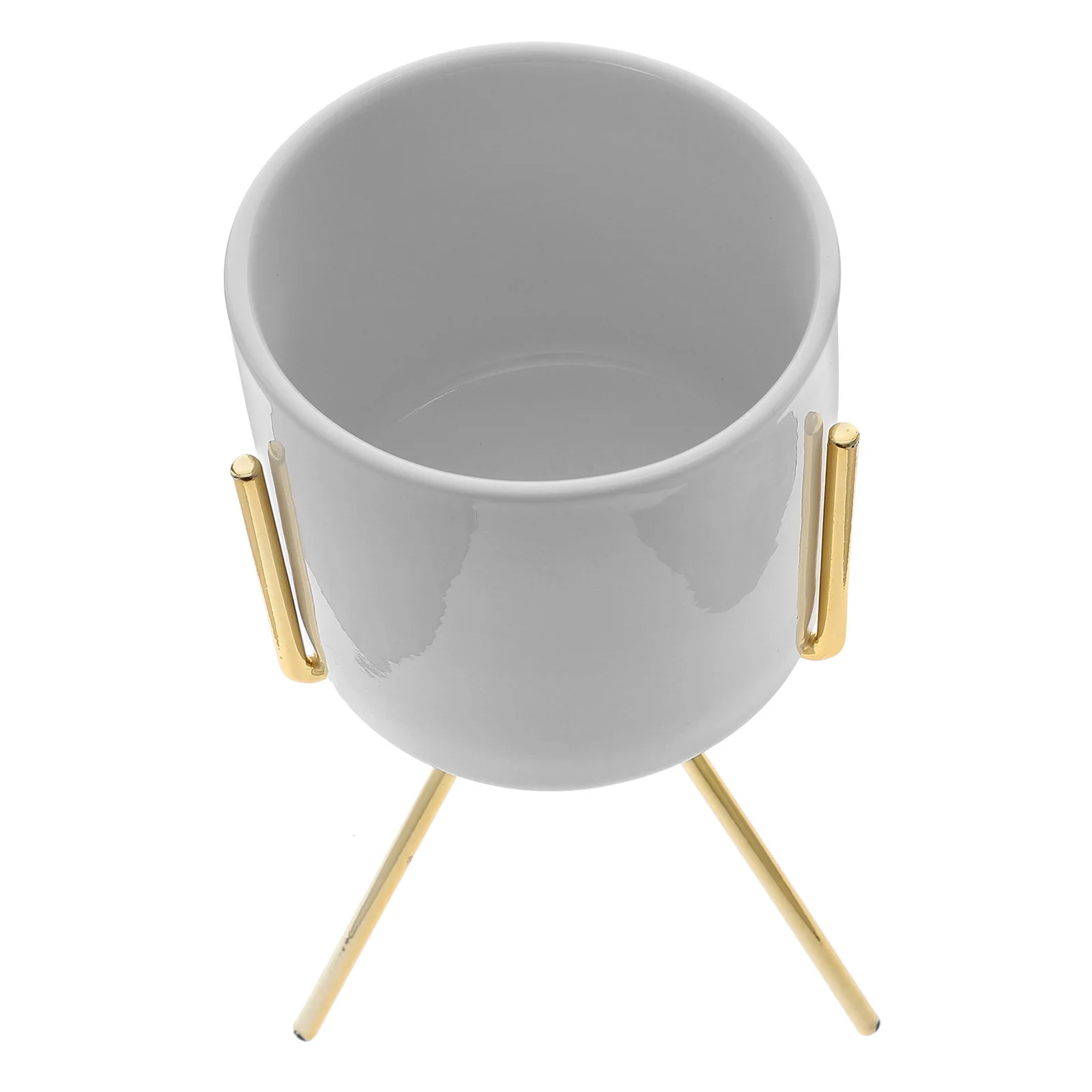 

Tripod Iron Art Pen Holder Metal Office Desktop Pencil Organizer Makeup Brush Holder Multi-Functional Storage Brush Organizer