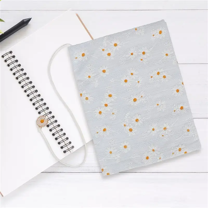 Delicate Foldable Book Cover Washable Book Protector Fabric Book Cover Fabric Notebook Cover Handmade Book Sleeve Decor