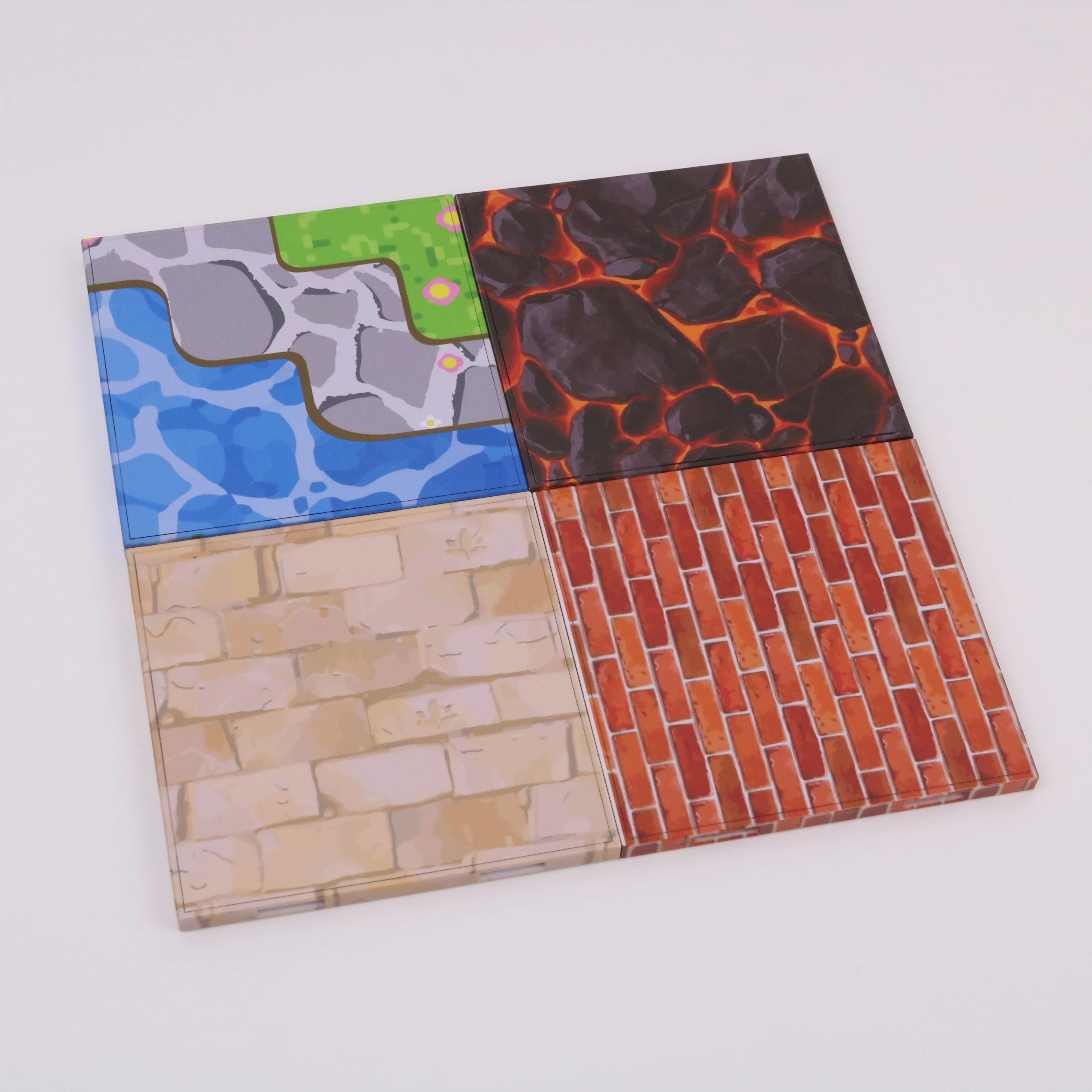 Kolorowa magnetyczna tablica podłogowa do składania, magnetyczna scena budowlana DIY, idealny prezent świąteczny dla entuzjastów.