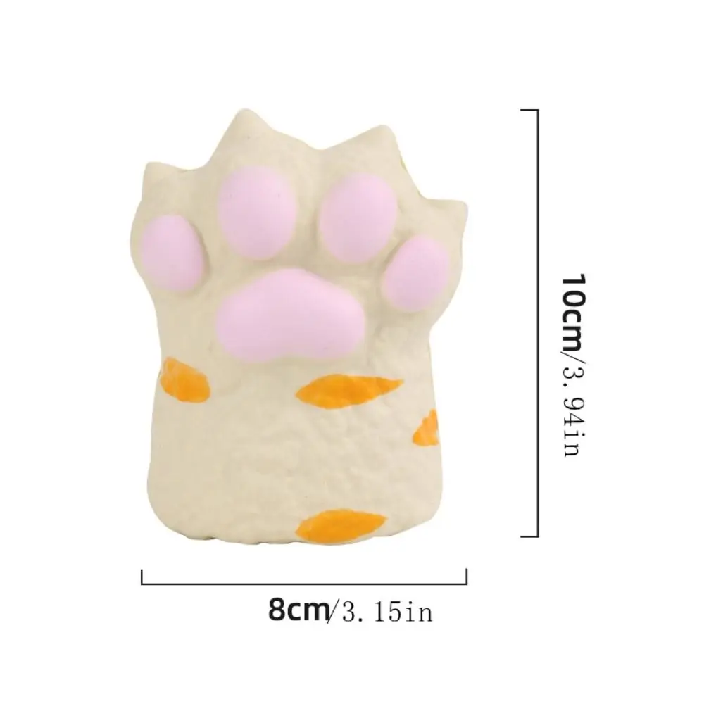 Interesting Kneading Cat Paw Squeeze Toy Silicone Soft Cat Paw Fidget Toy Handmade Colorful Cat Paw Pinch Toy Kids Tricky Doll
