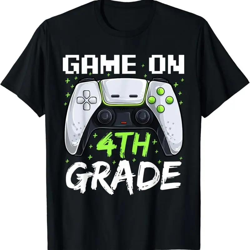 Game On 4th Grade T Shirt_ Funny Back To School Gamer Boys Shirt