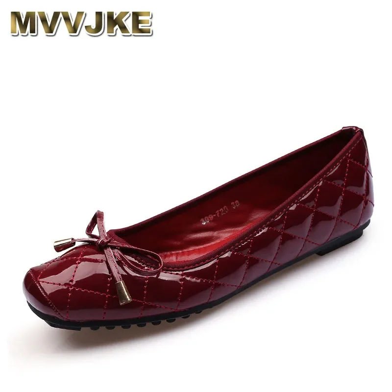 MVVJKENew modne płaskie buty dla kobiet buty żeglarskie bez koronki buty codzienne kobieta płaskie czarne niebieskie czerwone duże rozmiary 41