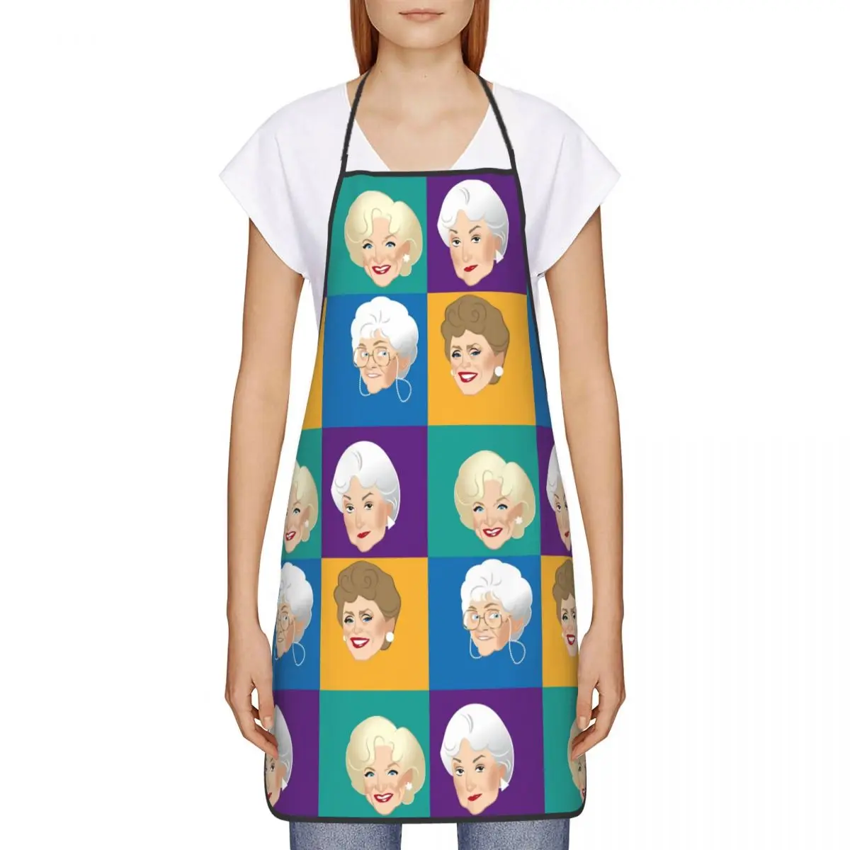 Pals Confidants Apron for Women Men Unisex Bib The Golden Girls Dorothy Sitcom Kitchen Cooking Tablier Cuisine Chef Baking