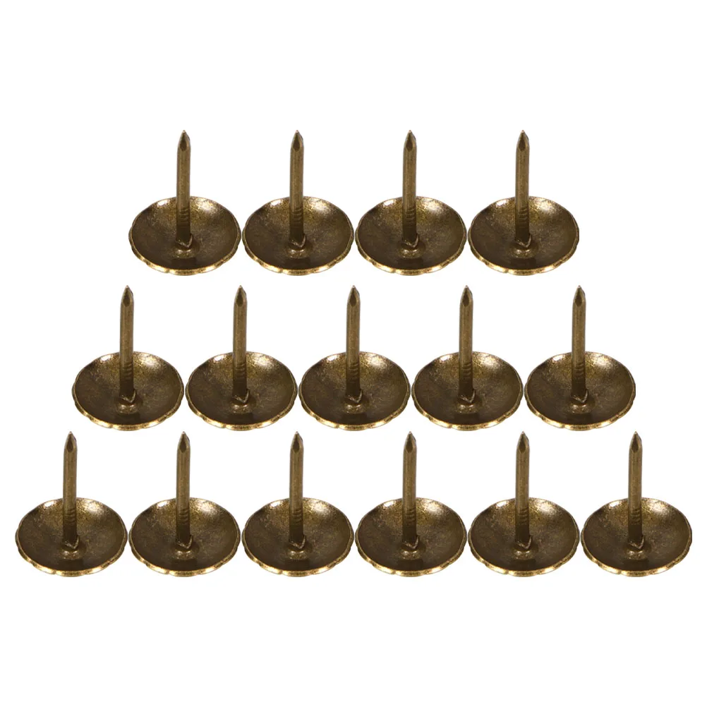 

200pcs Upholstery Tacks Iron Furniture Nails Decorative Bubble Pins for Home DIY Securing Documents Photos