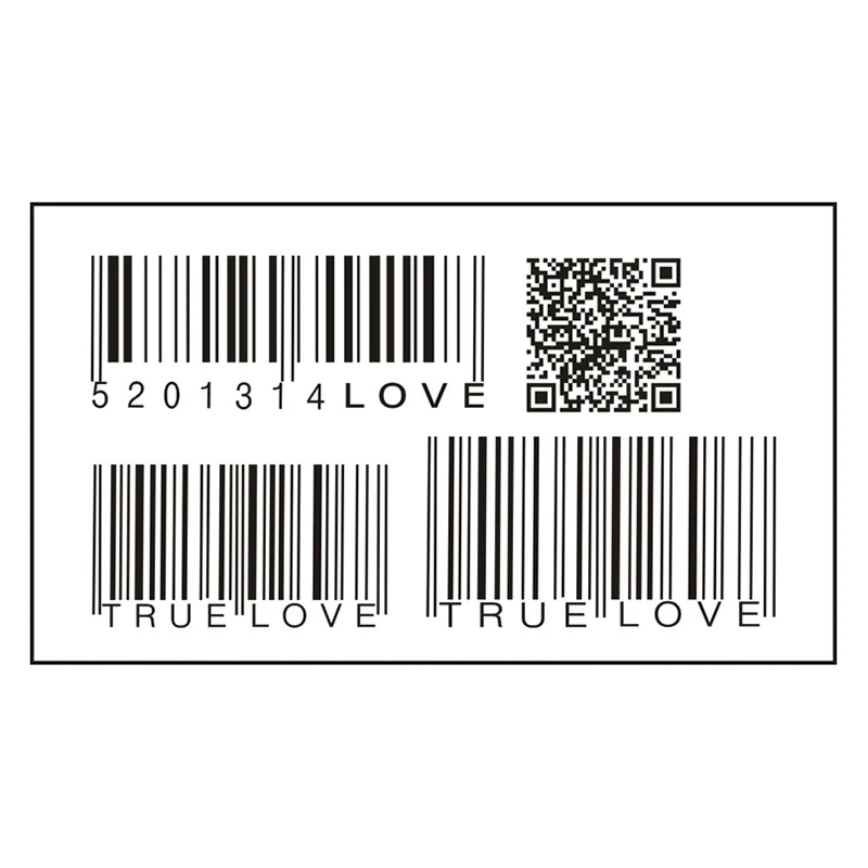 Tattoo Sticker  Waterproof Body Art Sex Waterproof Temporary Tattoos For Men And Women Individuality 3D Barcode Design