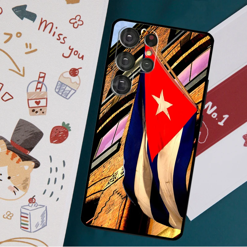 Cuba flag Art Case For Samsung Galaxy S23 S21 S22 Ultra Plus S20 FE Note 20 Note 10 S8 S9 S10 Plus Cover