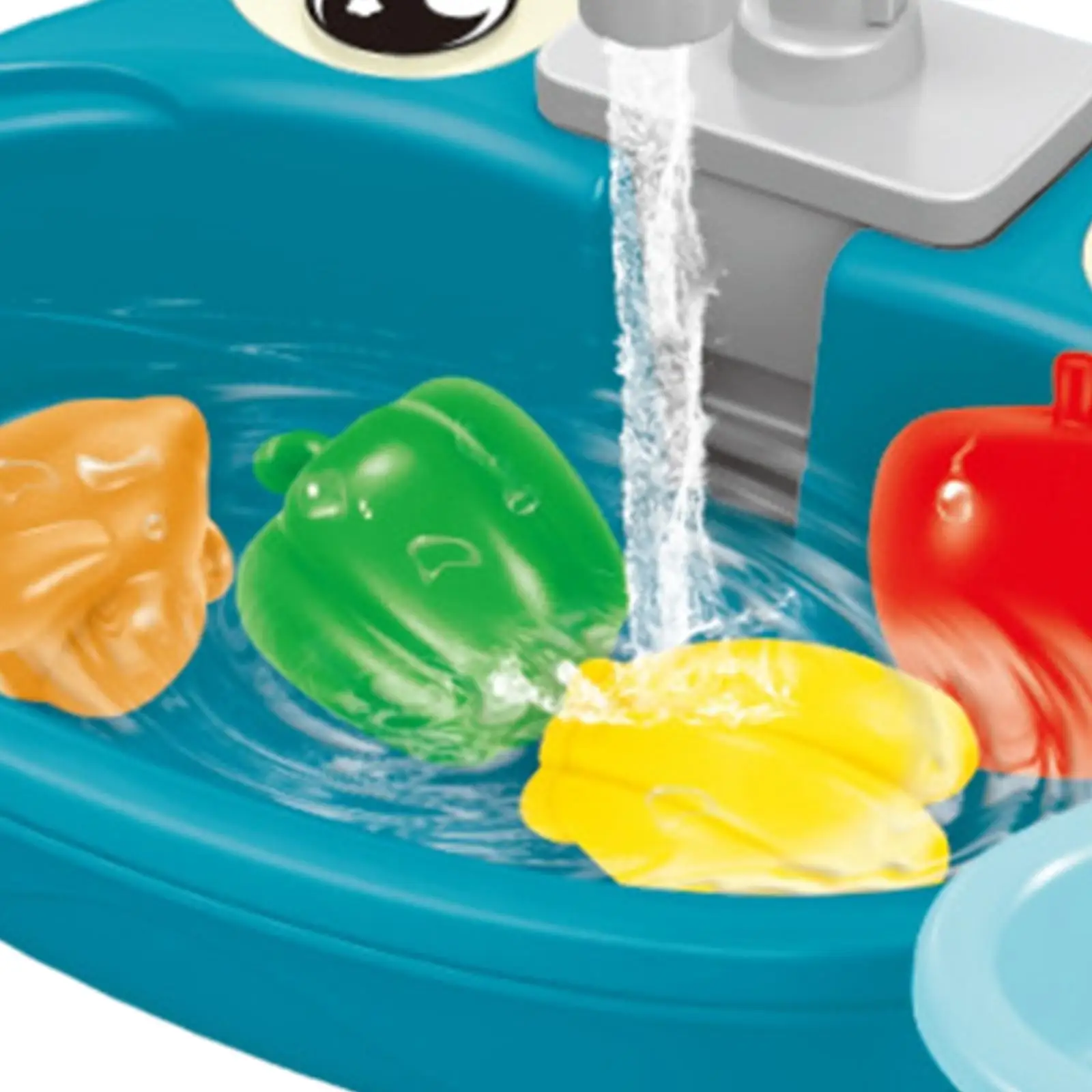 Kitchen Sink Toys Play Dishes Pretend Cleaning with Running Water Electric Play Set for Play House Gift Kids