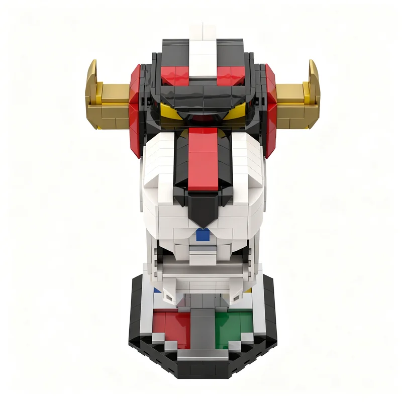 767pcs MOC Voltron Head - Helmet Style Creator Model Building Blocks Christmas Gift Assemble Idea Birthday Brick Collection