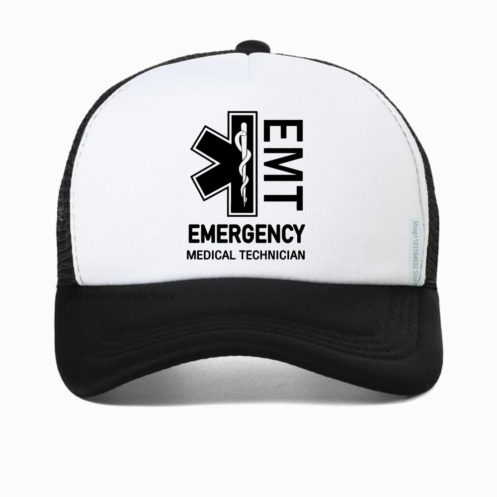 

Emt Emergency Medical Technician Printed baseball cap Service Ems Paramedic Cpr First Rescue Graphic cap Streetwear snapback hat