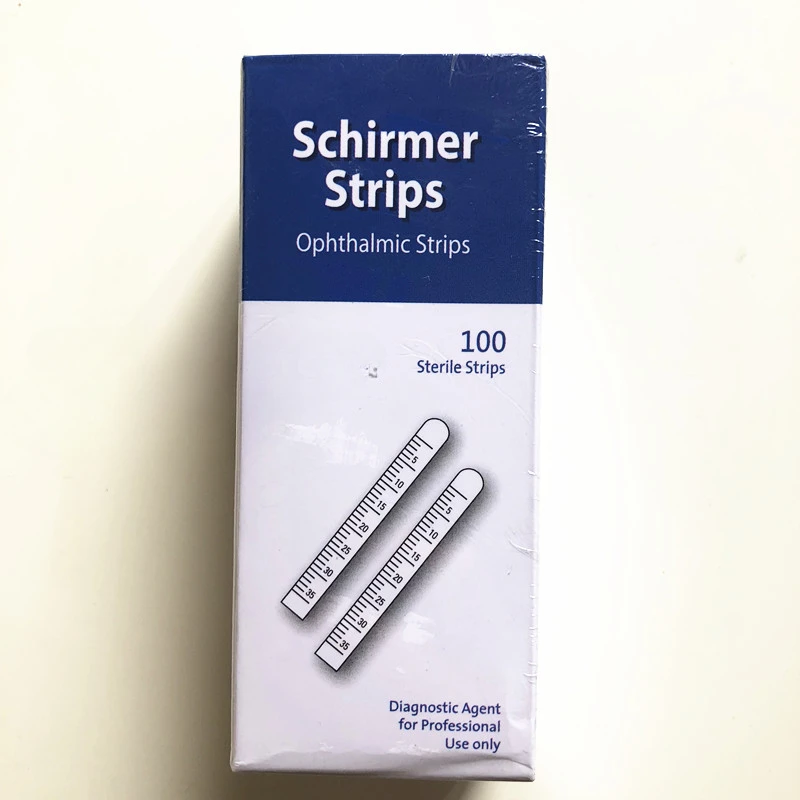 Tear Detection Filter Paper Strip Fluorescein Sodium Ophthalmic Detection Test Strip Fluorescent Strips A Box of 100 - Image 2