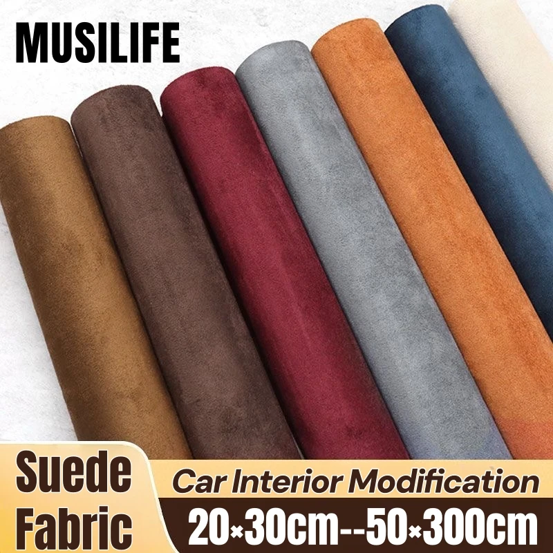 

Multi Size Self Adhesive Suede Fabric Sticky Velvet Liner Roll for DIY Car Interior Modification Door Panel Decor Leather Repair