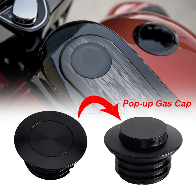 For Harley Touring FLHXS FLTRXS FLTRXSE FLHXST FLTRXST Vented Gas Cap Fuel Tank Thread Pop-Up Style Oil Caps Fuel Cap 2021-2023